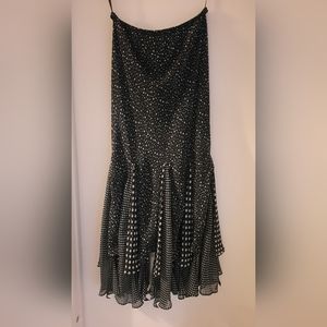 Polka-dot skirt floor length